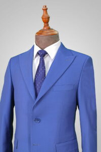 کت و شلوار لوپیناس رنگ آبی جزییات