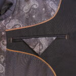 کت و شلوار لوپیناس رنگ نوک مدادی جزییات داخلی