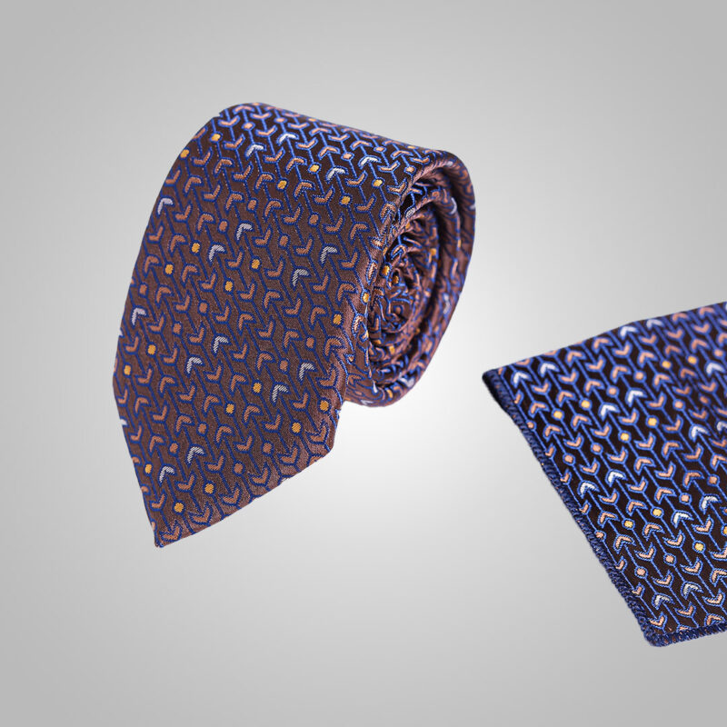 ست کراوات و پوشت جعبه دار کد 7233