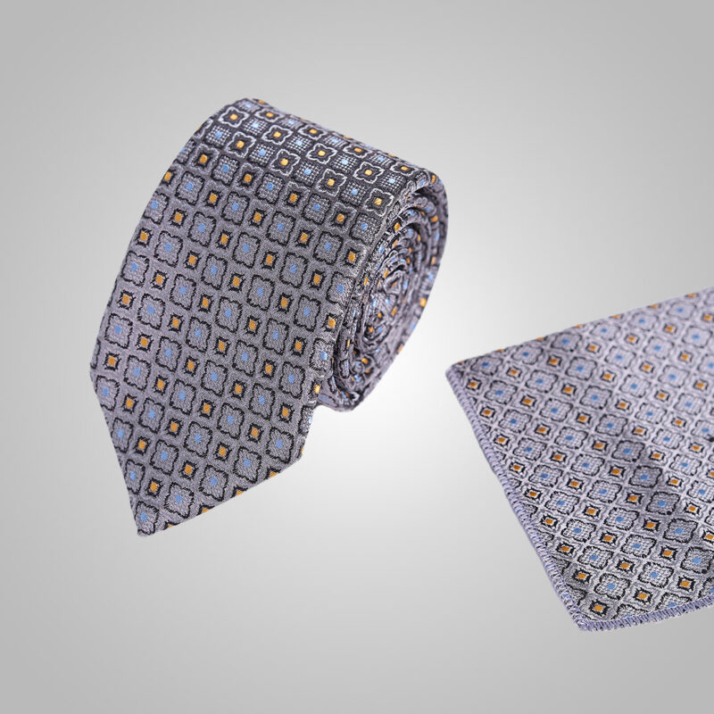 ست کراوات و پوشت جعبه دار کد 7234