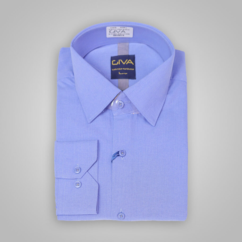 پیراهن مردانه آبی کد 5165