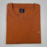 تی شرت یقه گرد رنگ نارنجی کد 6204