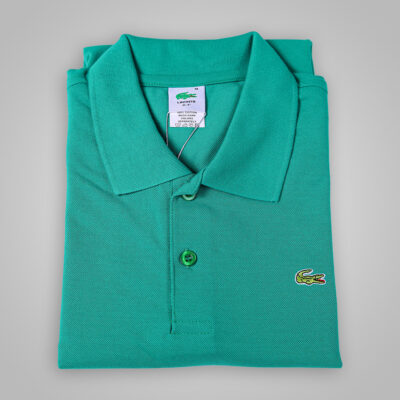 تی شرت یقه دار رنگ سبز کد 6214