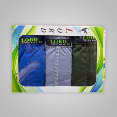 شورت مردانه اسلیپ LORD رنگی بسته 3 عددی کد 8105 جزییات